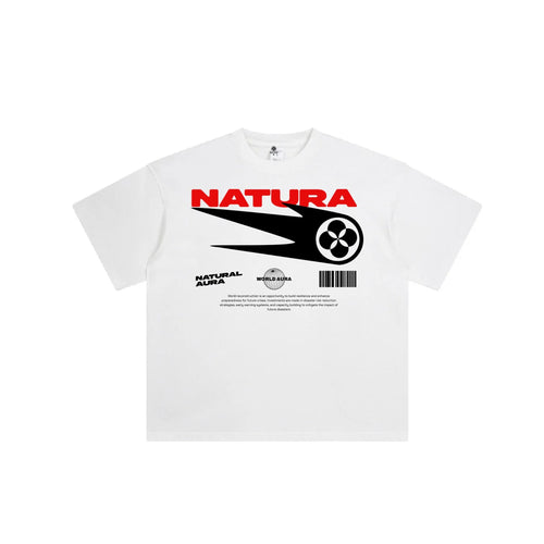 AURA COMET DROP SHOULDER T-SHIRT - NATURA