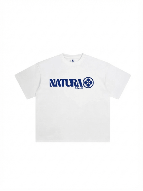 CLEAN AURA DROP SHOULDER T-SHIRT - NATURA