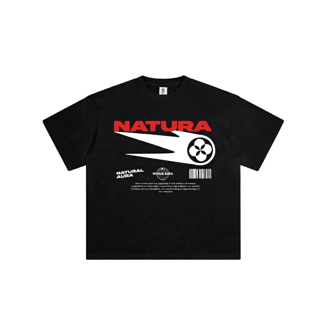COMMIT DROP SHOULDER T-SHIRT - NATURA