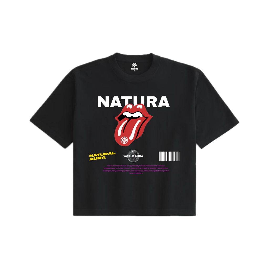 TASTE OF AURA DROP SHOULDER T-SHIRT - NATURA
