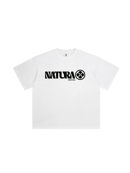 CLEAN AURA DROP SHOULDER T-SHIRT - NATURA