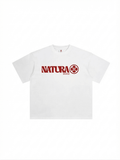 CLEAN AURA DROP SHOULDER T -SHIRT - NATURA