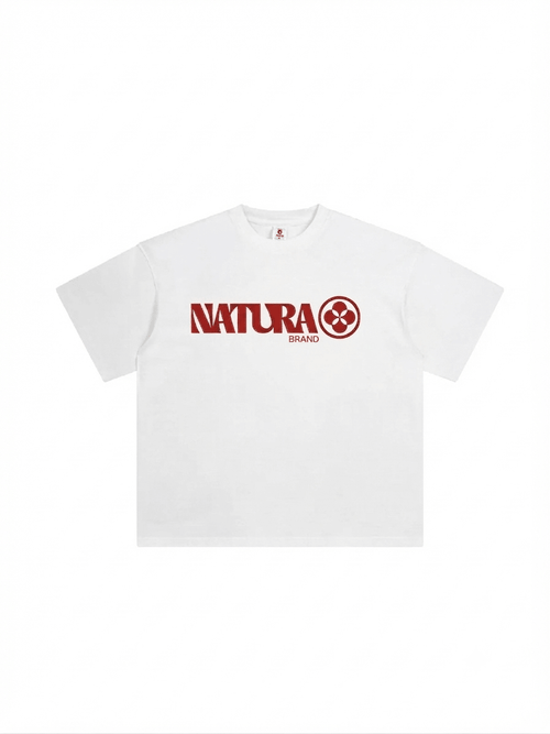 CLEAN AURA DROP SHOULDER T -SHIRT - NATURA