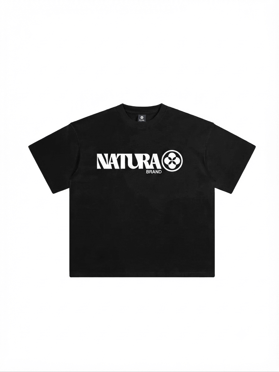 CLEAN AURA DROP SHOULDER T-SHIRT - NATURA